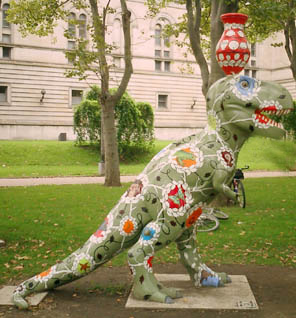 picture of the Connections dinosaur