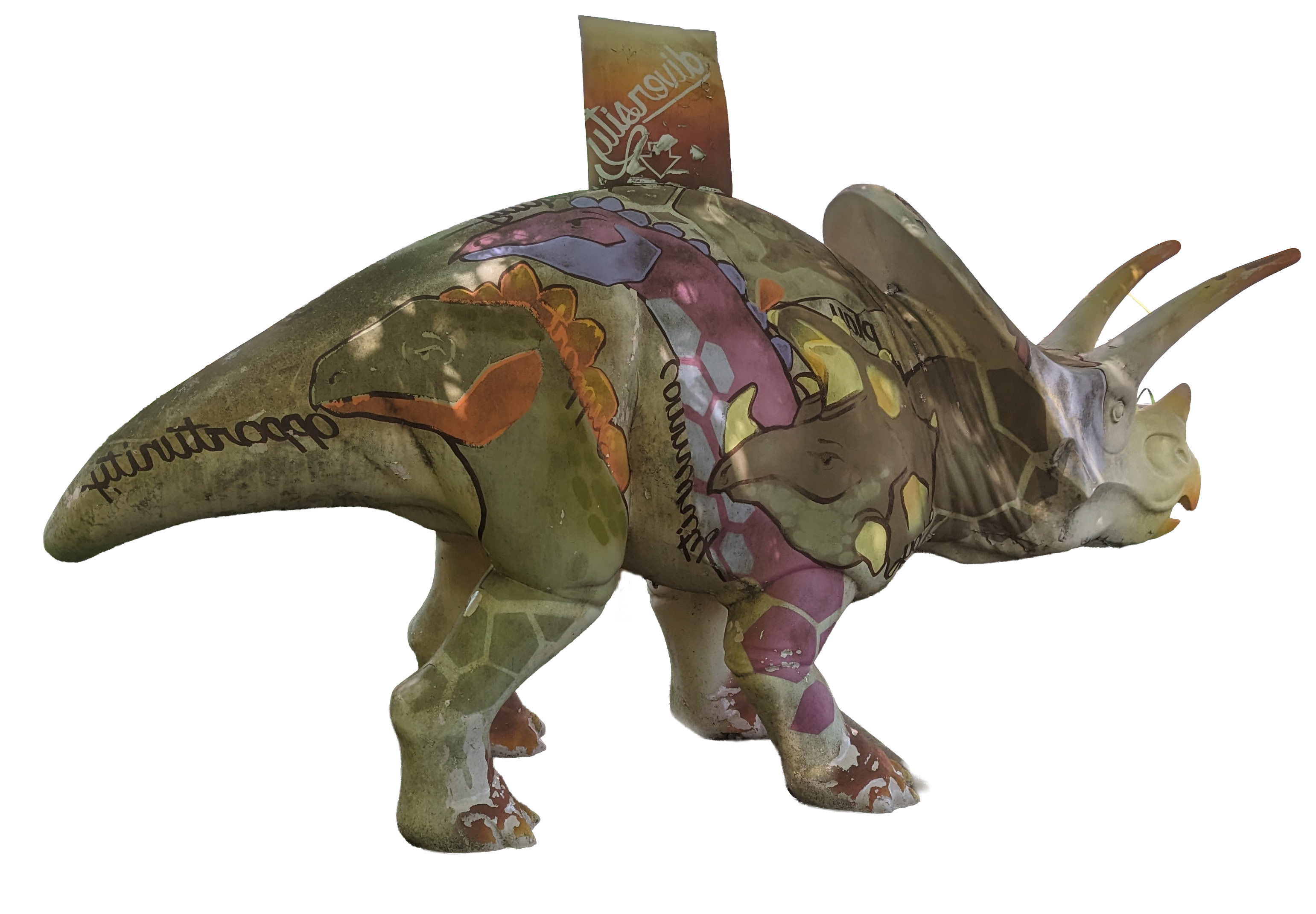 picture of the Shady Lane School dinosaur